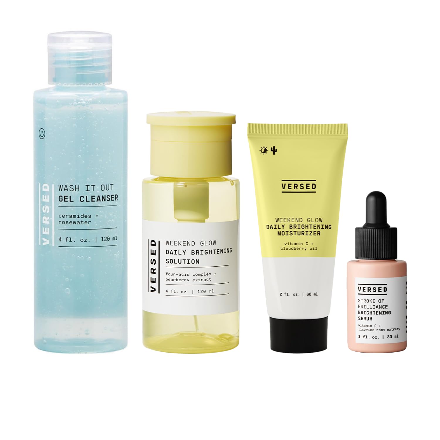 Versed Routine Set Wash It Out Gel Cleanser (4 fl oz