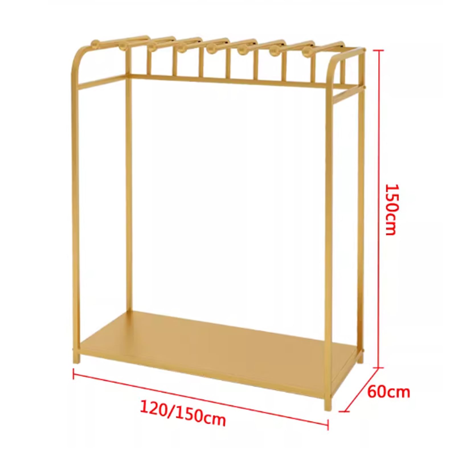 Freistehender Schalständer Aus Metall, Kommerzieller Hijab-Seidenschal-Hose-Krawattengürtel-Handtuchständer, Schal-Organizer Für Einzelhandelsboutiquen, Kleider（Black-120X60X150Cm）