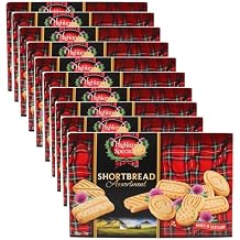 Highland Scottish Shortbread Biscuits 200g - Traditional Scottish Short bread Fingers Individually Wrapped, Luxury Scottish Shortbread Assortment Bundle, Rich Butter Biscuits Pack of 10 x 200g