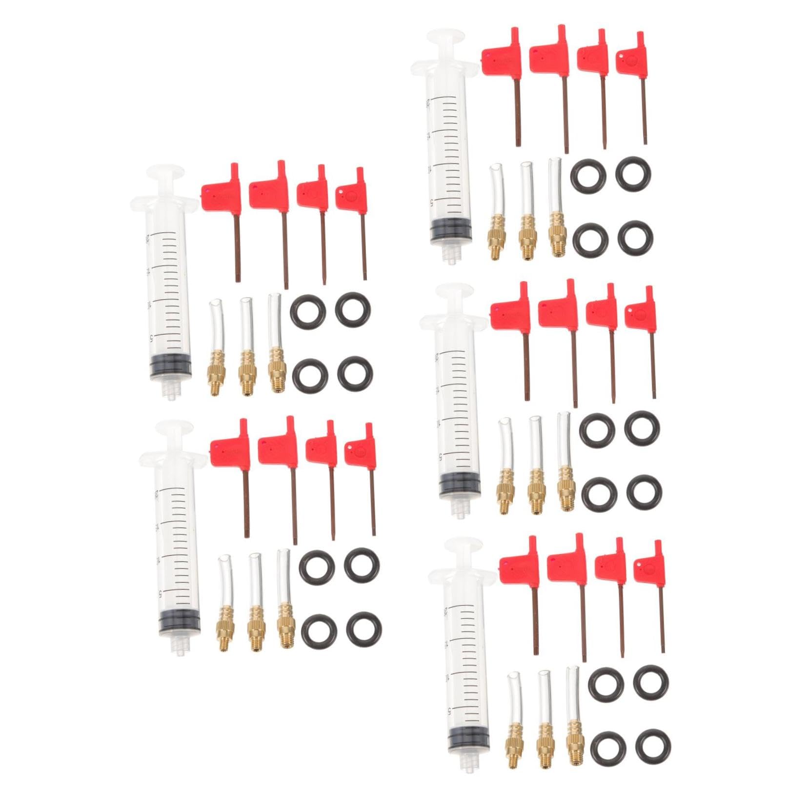 Toddmomy Outil de réparation des Freins Outil de réparation de vélo kit d'outils de réparation de vélo Trousse saigner Tube de Purge de Frein kit de Purge de Frein de vélo Métal