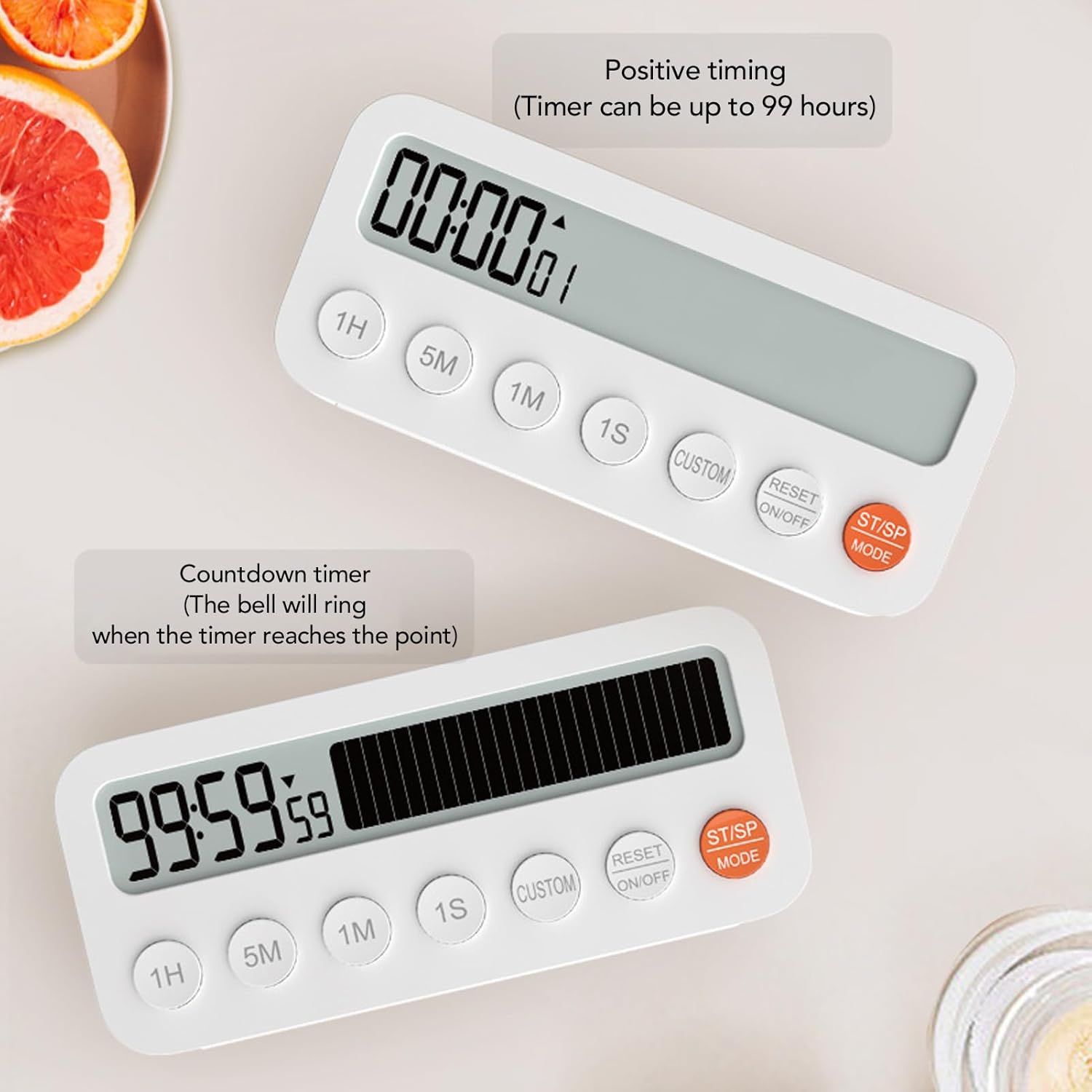 FLEXMAN Digital Kitchen Timer showing countdown and stopwatch modes