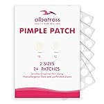 Albatross Health New England Invisible Pimple Patches for Face, 2 Sizes, 24 Counts, Hydrocolloid Acne Patches