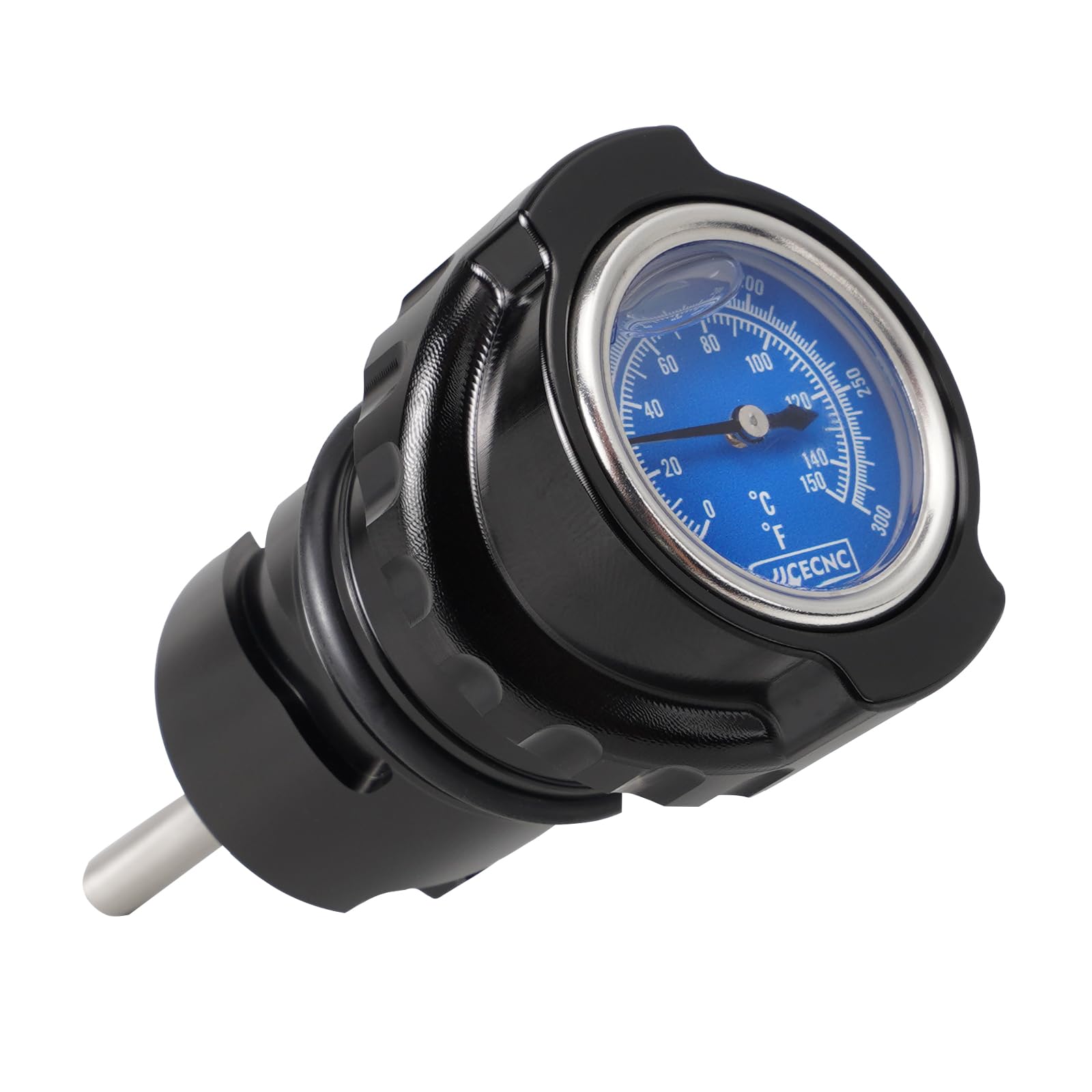 NICECNC Jauge d'huile avec thermomètre et joints toriques compatible avec Harley Iron 1200 XL1200NS 2018-2021, Sportster XR1200 2009-2010, SuperLow XL1200T 2014-2017, vérifier l'ajustement