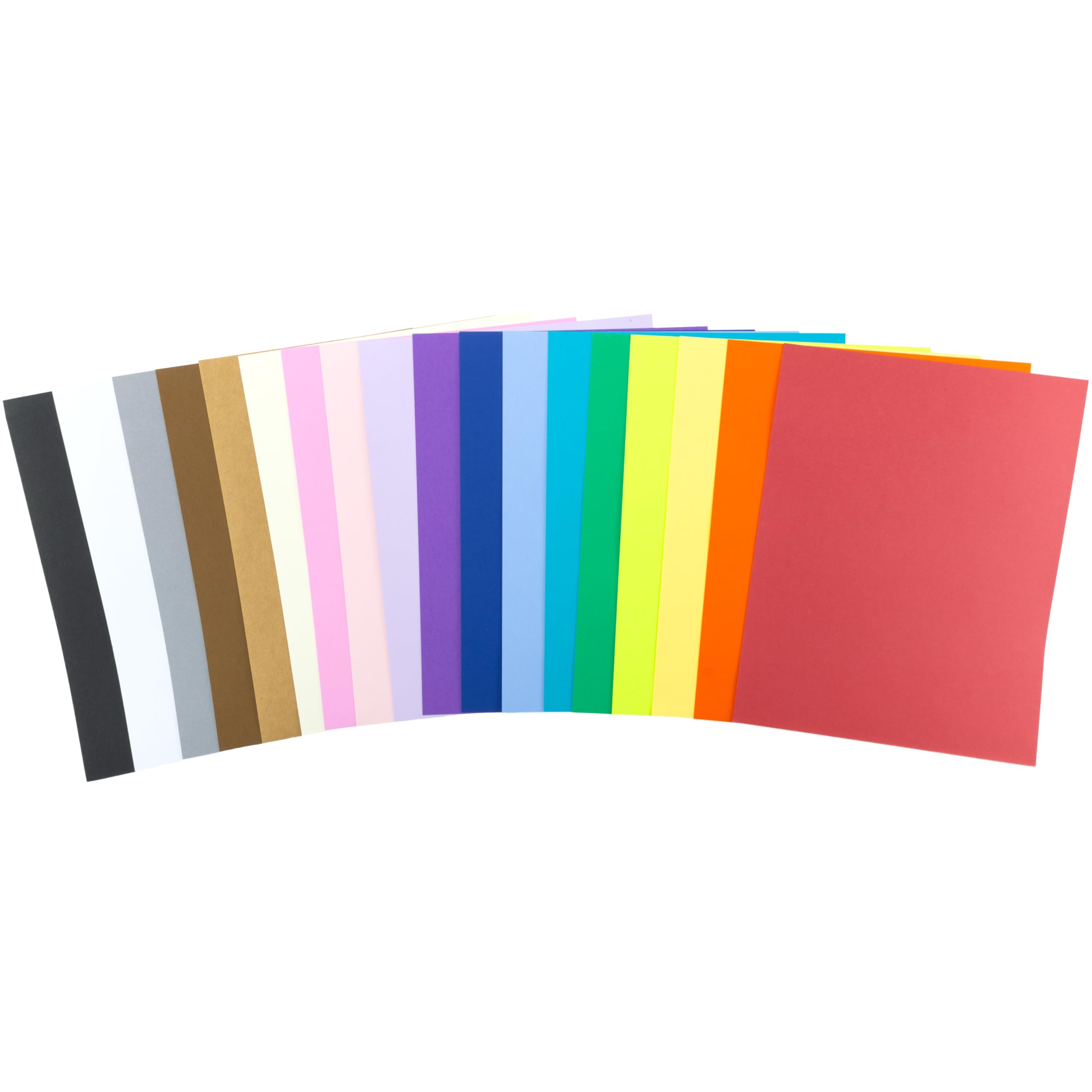 Cardstock 8,5 x 11 Papierpackung – 29,5 kg Karton für Bastelarbeiten, Kartenherstellung, Drucker, 200 Scrapbook-Blätter, verschiedene Farben, doppelseitig mit festem Kern, Kaleidoskop
