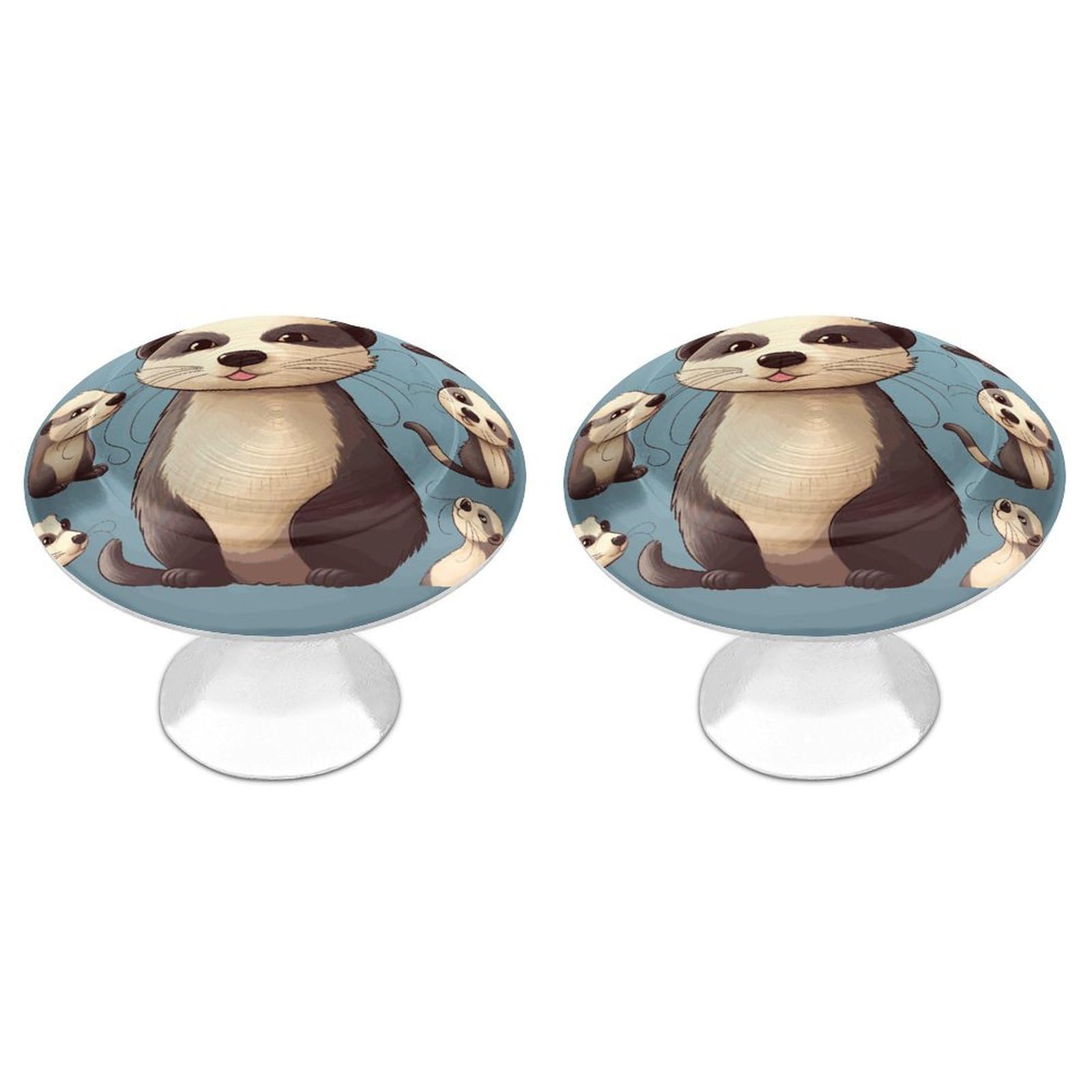 Btcowzrv Style Hairy Ferret 2 Pack Cabinet Knobs Drawer Pulls