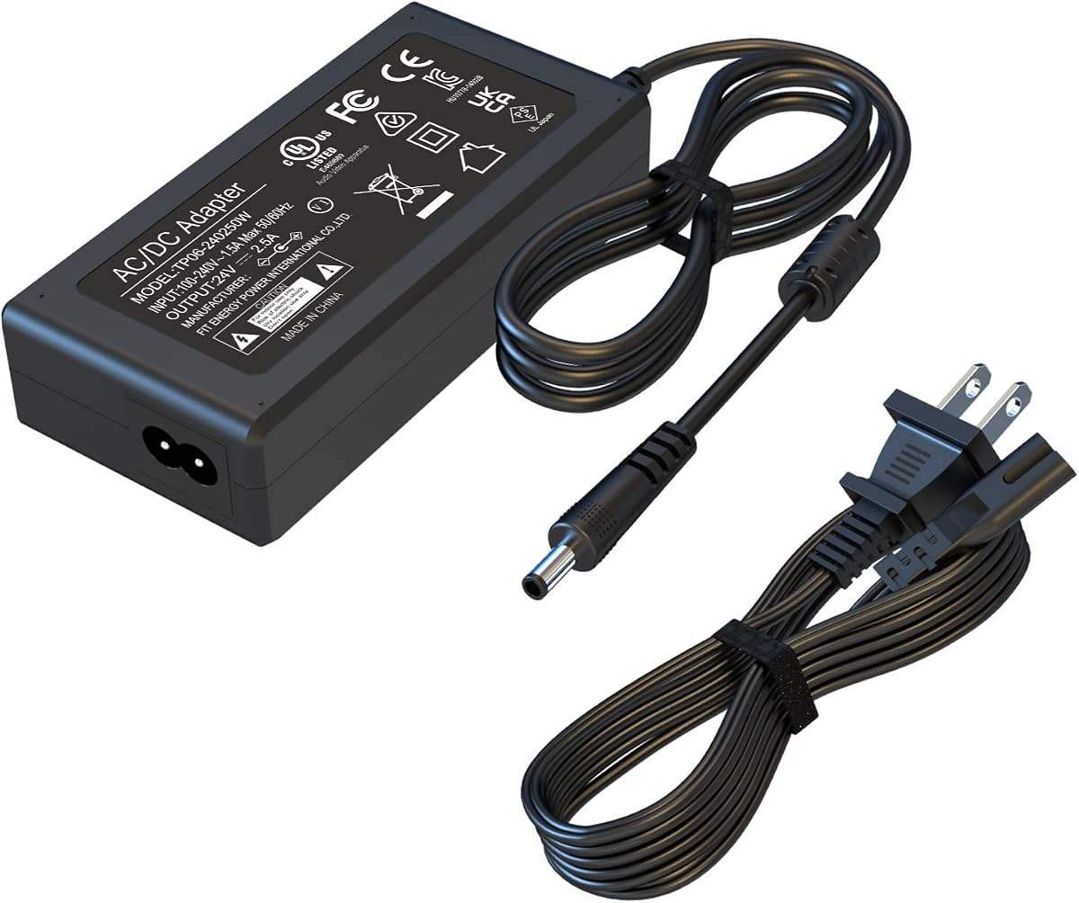 HY1C 24V Power Supply for Logitech G920 G29 G25 G27 G923 G940 Driving Force GT Racing Wheel APD DA-42H24,190211-0010,190211A030,534-000688,AD10110LF,ADP-18Ll Power Cord AC/DC Adapter Charger Cable