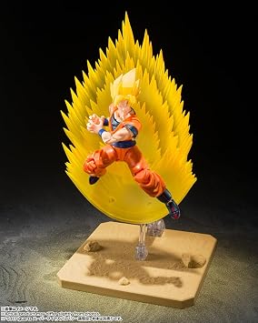 TAMASHII NATIONS S.H. Figuarts Dragon Ball Z Super Saiyan Son Goku Effect Parts Set - Instantaneous Movement Kamehameha Wave - Approx. 5.9 inches 150 mm, ABS & PVC, Pre-painted Articulated Action