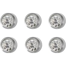6 Pairs Studex April/Crystal Regular 4mm Stainless Steel Bezel Setting Ear Piercing Stud Earrings Birthstone
