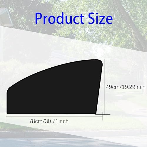 Miniatura 2 de Cortinas para Ventanilla de Auto, 2 Piezas de Cortinas de Privacidad para Auto, 100% Bloquean la Luz para Ventanillas de Auto, Protección Magnética