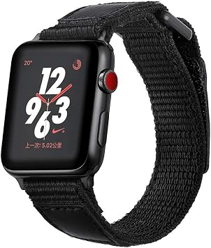 RedGoodThings Adecuado For Apple Watch 38/40/42 / 44mm For Samsung Galaxy Watch  S3 22mm / S4 46mm Nylon + Cuero Moda Velcro Loop Buckle Correa (Color :  44mm) : Amazon.com.mx: Electrónicos
