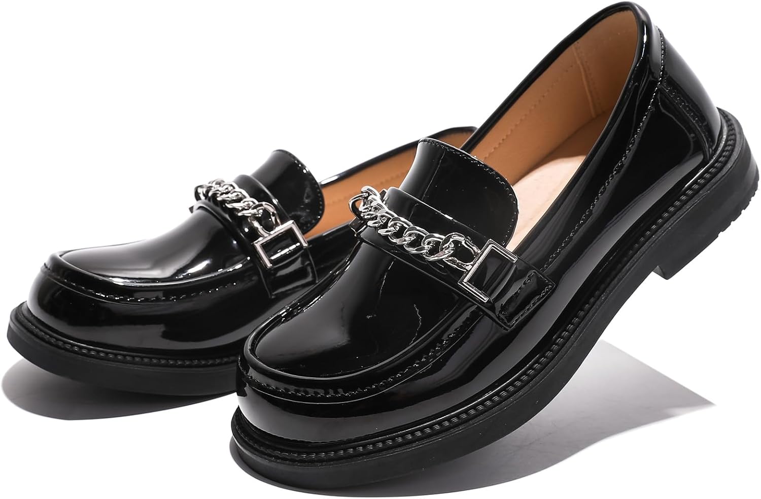 DADAWEN Girl's Loafers Slip On Round Toe Oxford Shoes Flats Church School Uniform Dress Shoes for Girls (Toddler/Little Kid/Big Kid) - Image 7