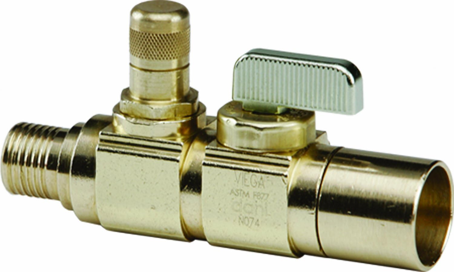 Viega 17163 ProRadiant Shut-Off/Balancing Valve with 1/2-Inch by 1/2-Inch Copper x Press
