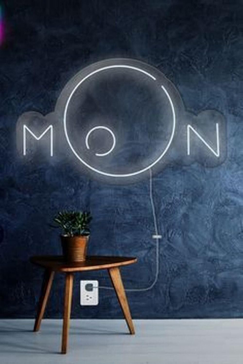 Ay Figürü Moon Neon Led Dekoratif Duvar Yazısı, BMAC1182, MKAYMNDDY1Lı