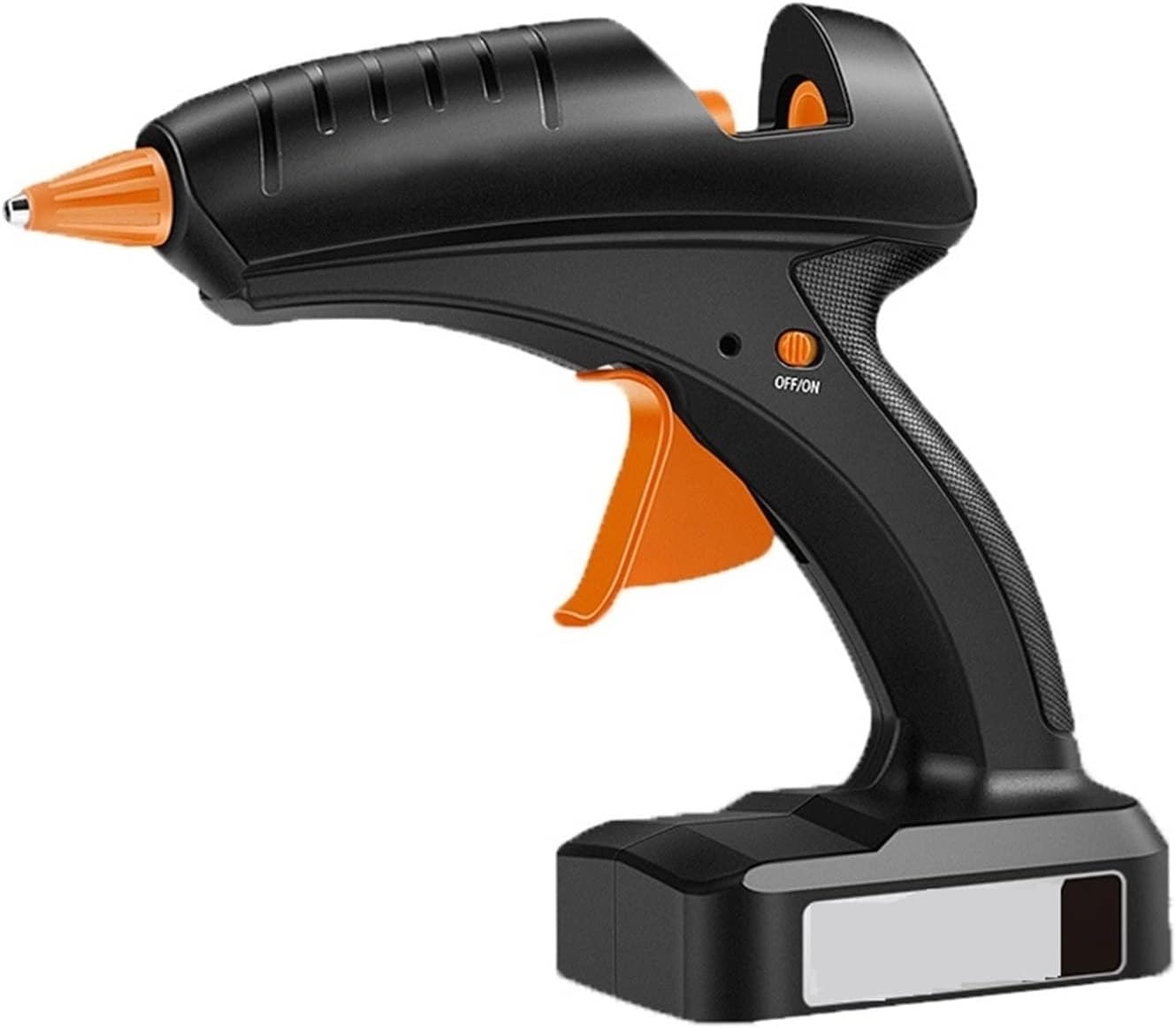 Hot Glue Gun Cordless Hot Melt Glue Gun 80W 12V Rechargeable Battery Wireless Professional Repair Tool Glue Gun for 11mm Glue Stick for DIY Arts, Crafts and Quick Repairs(Set 1)