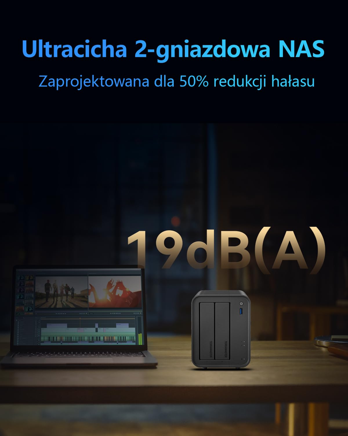 TERRAMASTER F2-425 2-Bay NAS Pamięć Masowa – Procesor Intel x86 Quad-Core CPU, 4 GB RAM, 2.5GbE LAN, Serwer Multimedialny z Sieciową Pamięcią Masową dla Użytkowników Domowych(Bez dysków)