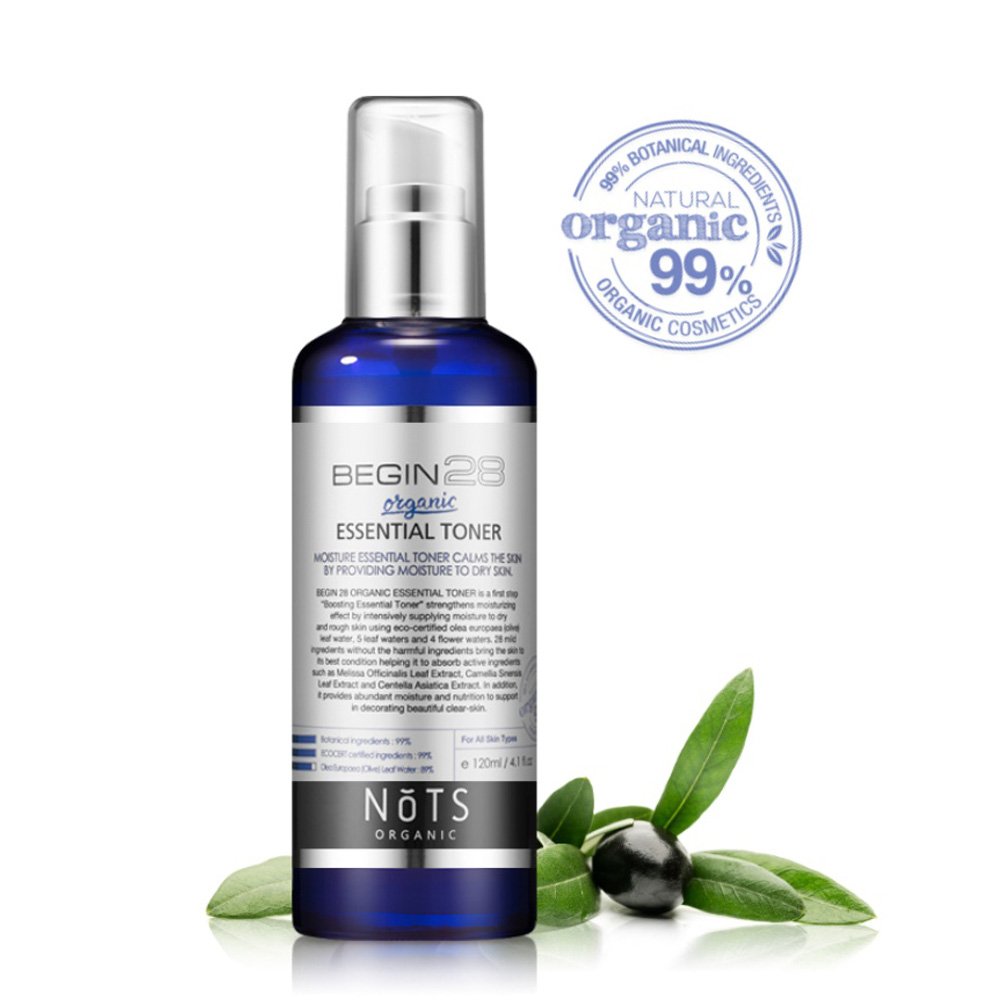 All Organic Essential Toner with Olive Leaf Extract and