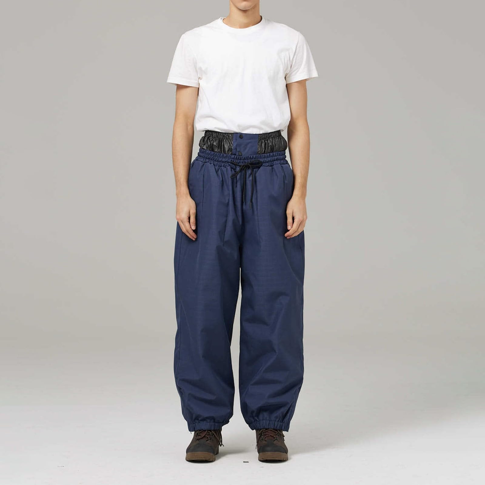 Generico Pantaloni Neve Uomo Imbottiti Pantalone Neve Invernali Baggy Snowboard Pants Caldo Pantaloni Sci Tecnici Salopette Trekking