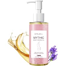 Mythic Body Firming Oil for Women, Lavender Body Oil, 4 FL OZ Moisturizing Skin Care Oil with Vitamin E, Lightweight Fast Absorbing for Dry Skin Daily Use