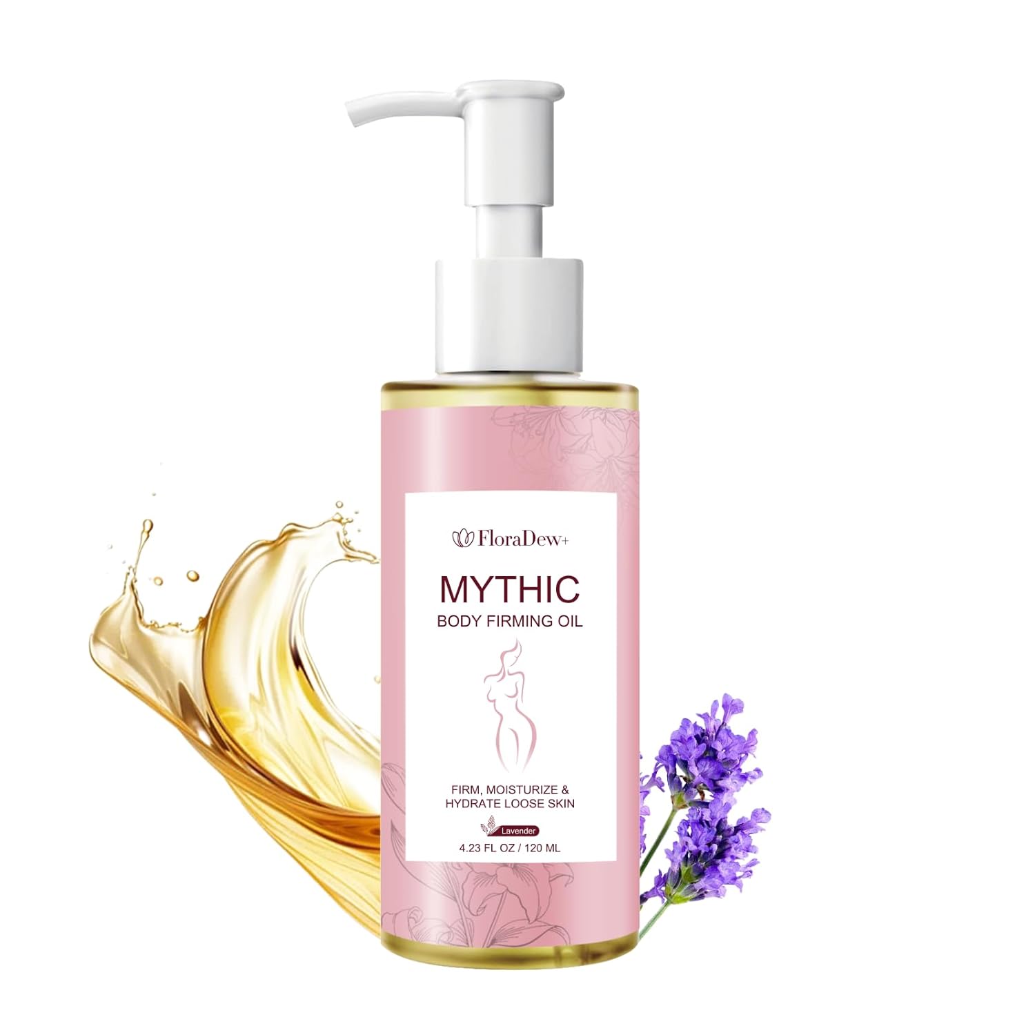 Magic Body Firming Oil Skin Tightening Body Oil After Shower for Women Tighten Hydrate & Nourish Dry Skin 4 FL OZ(Lavender)