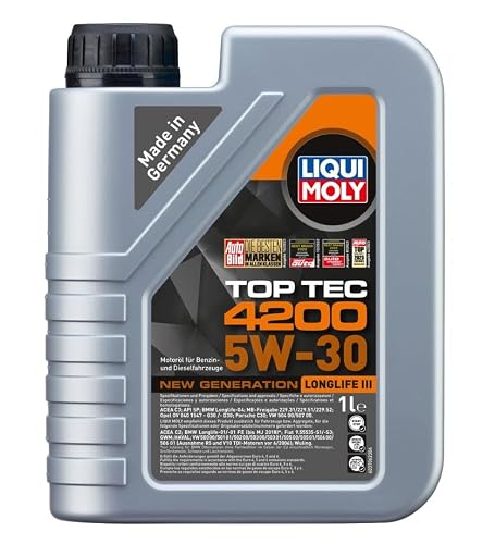 LIQUI MOLY Top Tec 4200 5W-30 New Generation 1 L Synthesis technology motor oil SKU 8972