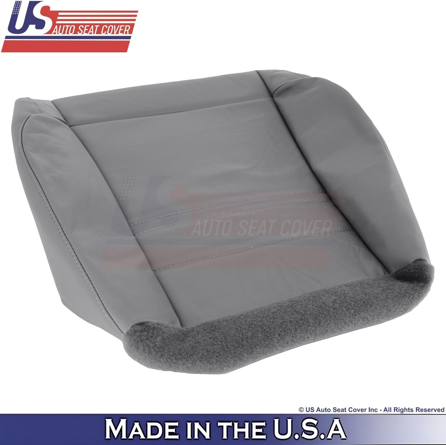 1998 to 2001 fits Ford Explorer XLT Driver Bottom Genuine Leather Cover Gray