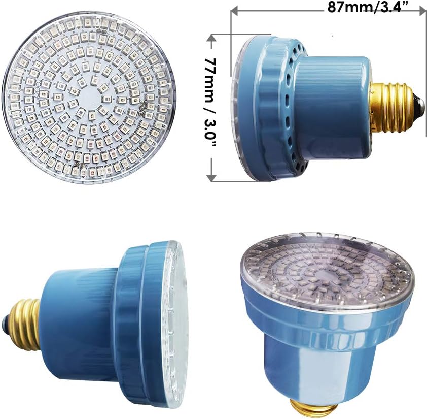 Spa Lights Bulb, Color Changing Pool Light for Inground Pool, Solid Color and Scene Modes, Underwater Pool Lights Replacement, Hot Tub Compatible, 120V, Fits Pentair(Spa Bulb Only)