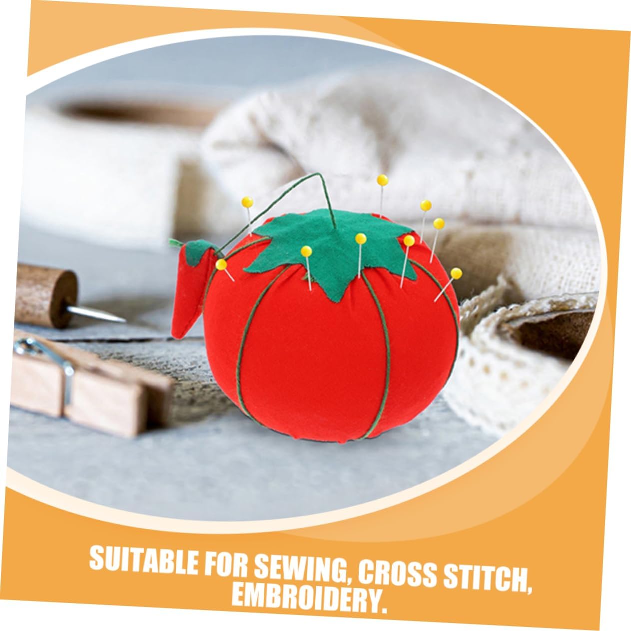 IWOWHERO 12pcs Compact Sewing Pin Cushion Easy to Carry for Sewing Embroidery Projects Convenient Needle Holder image 2