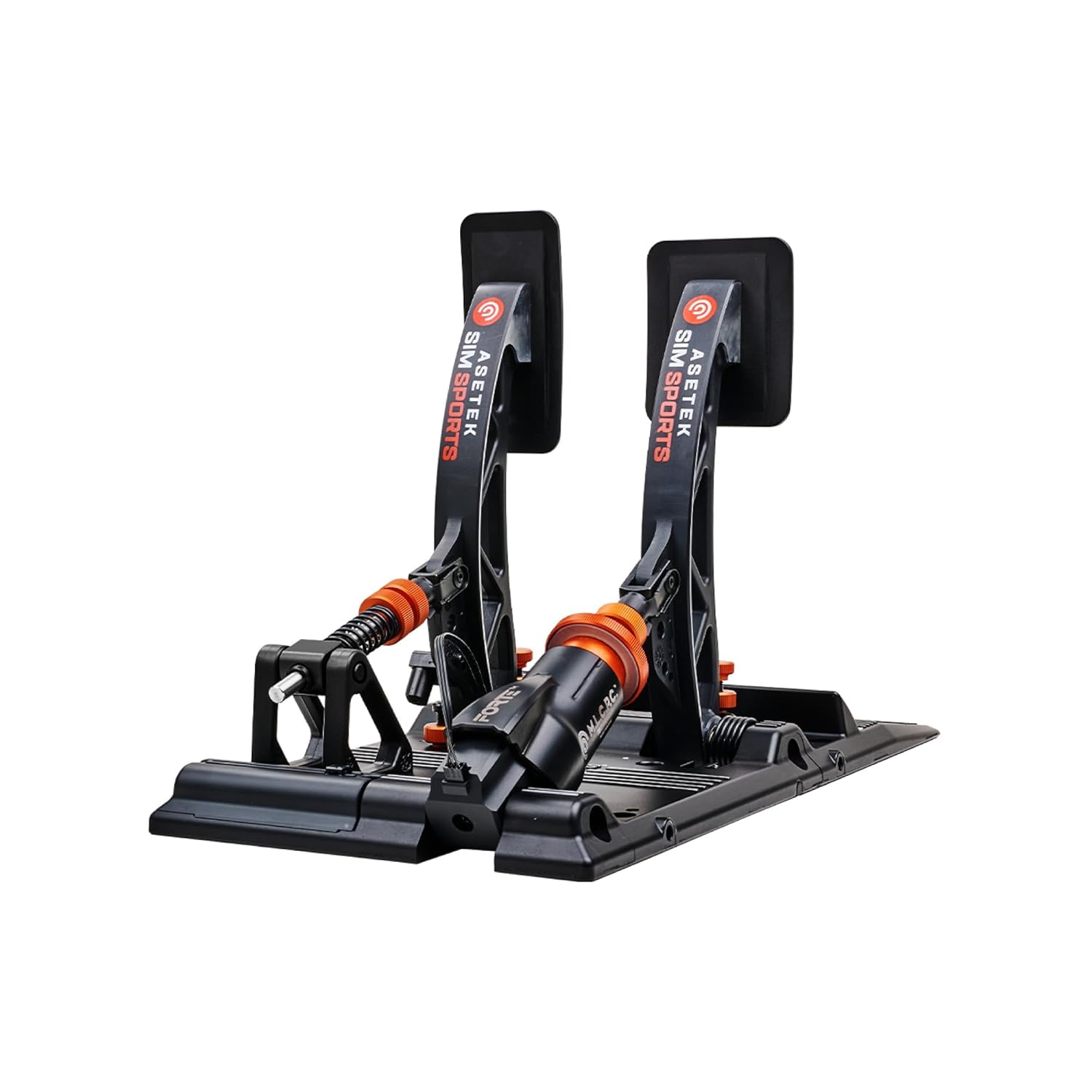 ASETEK SimSports Forte® Load Cell Sim Racing Pedals | Adjustable and Customizable Sim Pedals Arms | Built to Replicate Real-Life Racing | PC Compatible