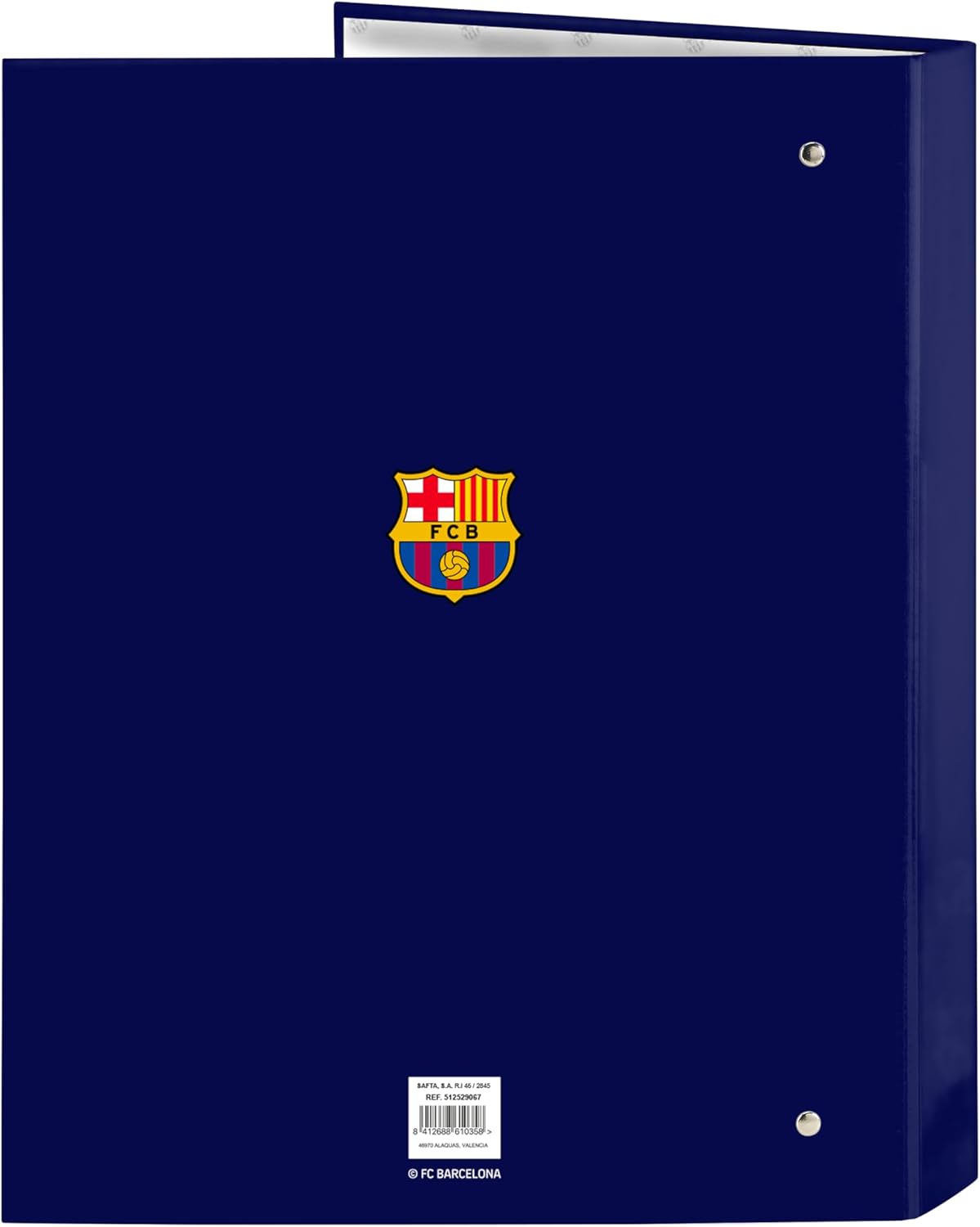 Safta F.C. Barcelona 1st Team 25/26 Folder with 4 Rings Ideal for Children of Different Ages Comfortable and Versatile, Quality and Resilience, 26.5 x 33 cm, Blue/Granate, M, Casual, Blue/Grenade, M