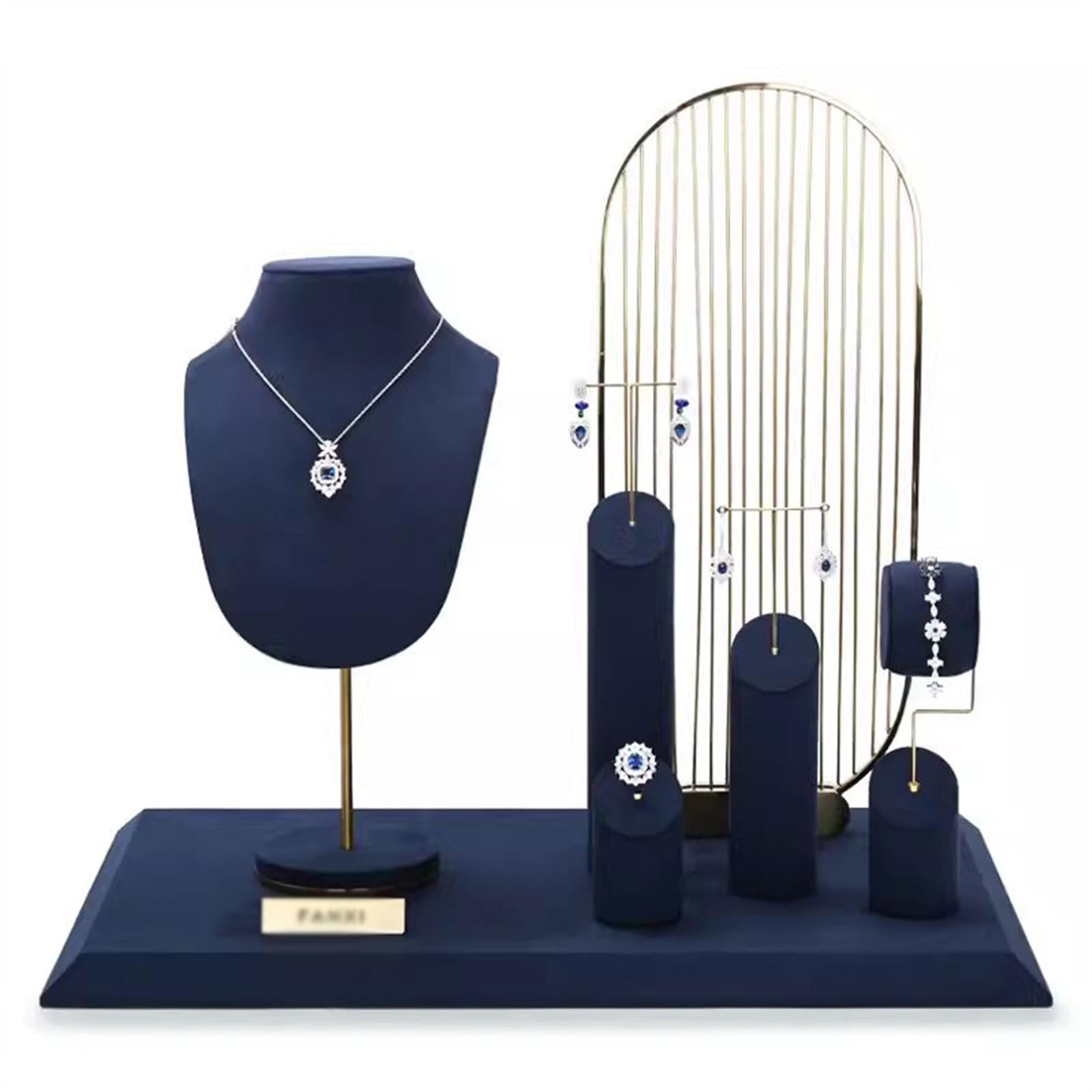 Élégant Bijoux Affichage Collier Chaîne Buste Présentoir Stand, Colliers Mannequin Organiseur