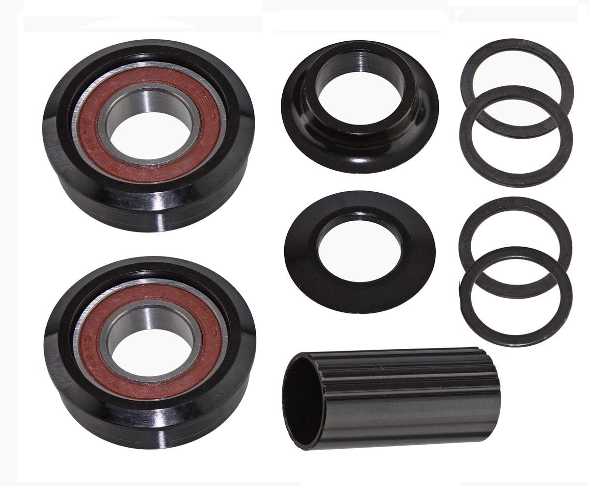 Alta Bicycle Bottom Bracket Set American Kit Spindle Type 22mm in Black