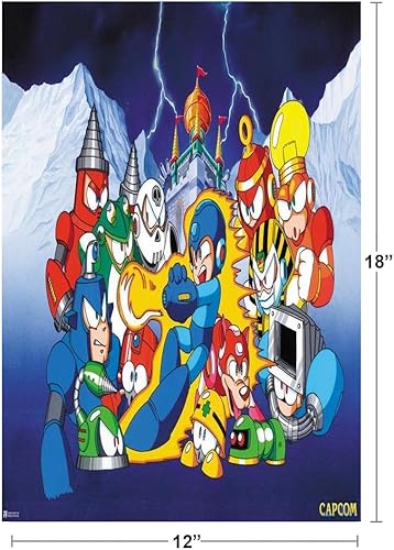 Miniatura 5 de Póster de Mega Man Bosses Art Video Gamer, Videojuego, clásico, retro, vintage, 90, Gaming, MegaMan Capcom Legacy Collection Megaman 11 Mega Man X