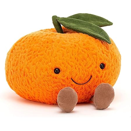 Amazon Jellycat ジェリーキャット クレメンタイン ぬいぐるみ Amuseable Clementine clem みかん Lサイズ cm 並行輸入品 ぬいぐるみ おもちゃ