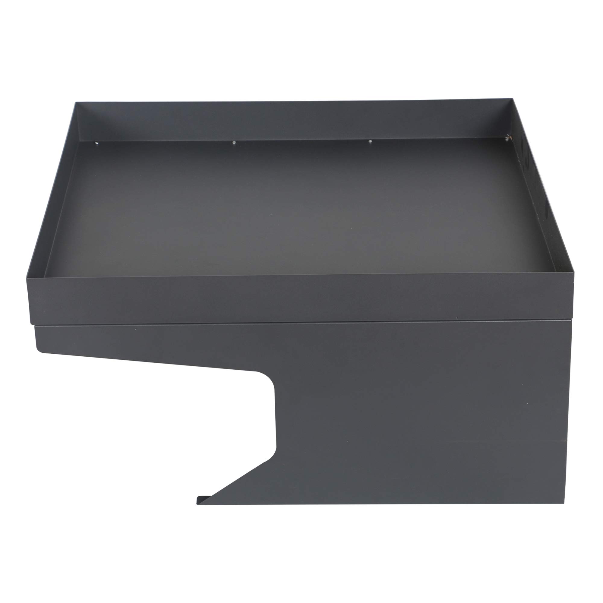 HMGL01 - Garaje para robot cortacésped de acero galvanizado con espacio decorativo para techo, protección exterior, 60 x 70 x 36 cm