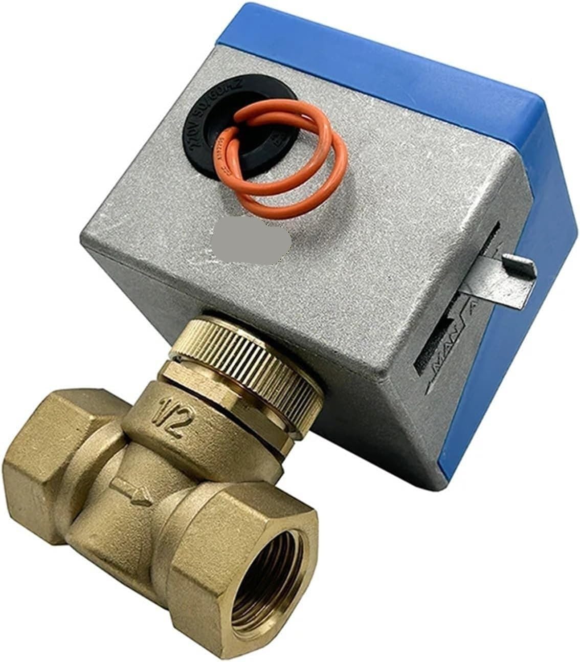 1 szt. 2-drogowy, mosiężny zawór kulowy z napędem silnikowym AC220V – elektryczny zawór odcinający do kondycjonowania gazu w klimakonwektorze(1inch 220VAC)