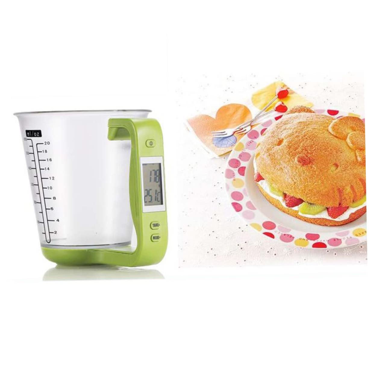 Tasse à Mesurer Numérique 1000 G/1 G en Pc-abs Vert