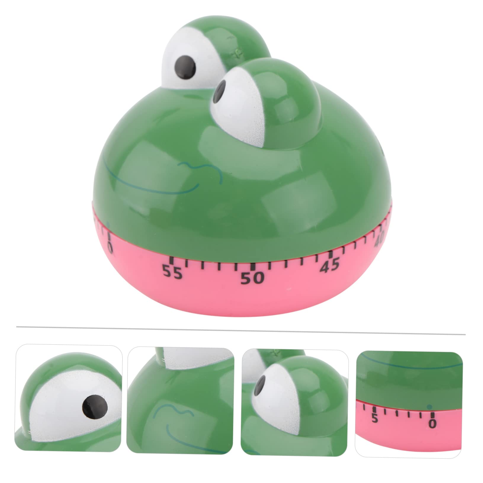 TOPBATHY 3 Pz Timer Meccanico Orologio Cartone Animato Strumenti Per Decorare Torte Piccolo Timer Da Cucina Digitale Allarme Timer Rana Spazzolino Plastica All'esterno Multifunzione Alunno