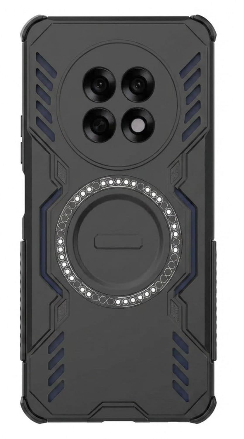 ShieldTech Back Cover Case for Oppo F31 Pro Plus 5G | 360° Protection Mobile Phone Case Mag-Safe | Camera Protection | Oppo F31 Pro Plus Back Cover | Oppo F 31 Pro Plus 5+G - Black TPU+PC