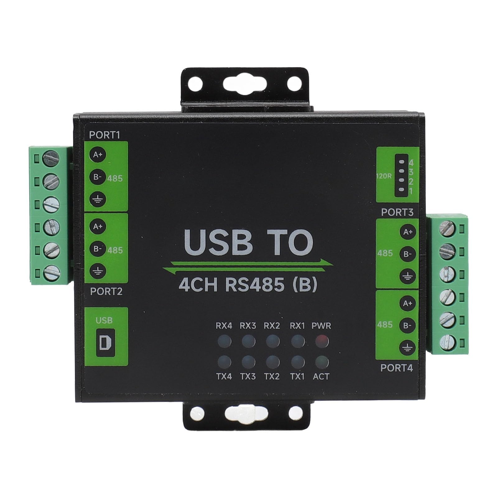 SIXRUN USB a 4CH Convertidor RS485, Adaptador Industrial Aislado