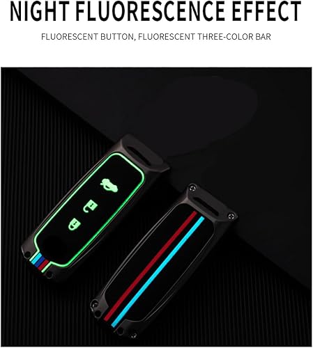 Miniatura 5 de ontto Funda para llave de coche con llavero para Mazda 2 3 5 6 8 CX3 CX5 CX7 CX9, plateado