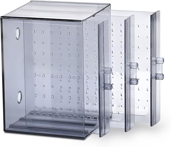 Transparent Makeup Organizer Set Jewelry Box Organizer with 3 Drawers (3 Compartments with Transparent Strap)