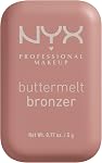 NYX PROFESSIONAL MAKEUP Buttermelt Bronzer, Powder Bronzer, 12 HR Wear, Fade Resistant & Transfer Resistant, Infused with Shea Butter - ALL BUTTA'D UP