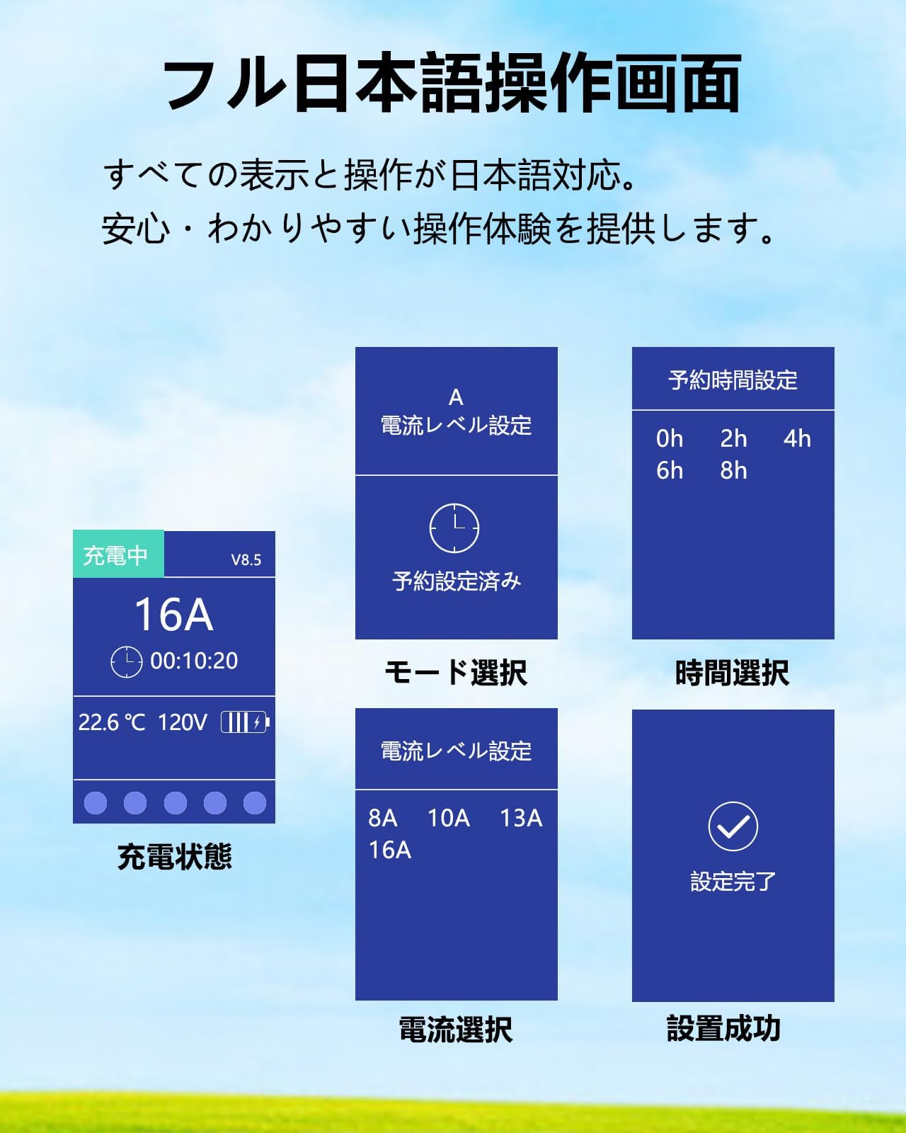 Amazon.co.jp: 家庭用EV充電器 5M 長ケーブル 第二世代 新型