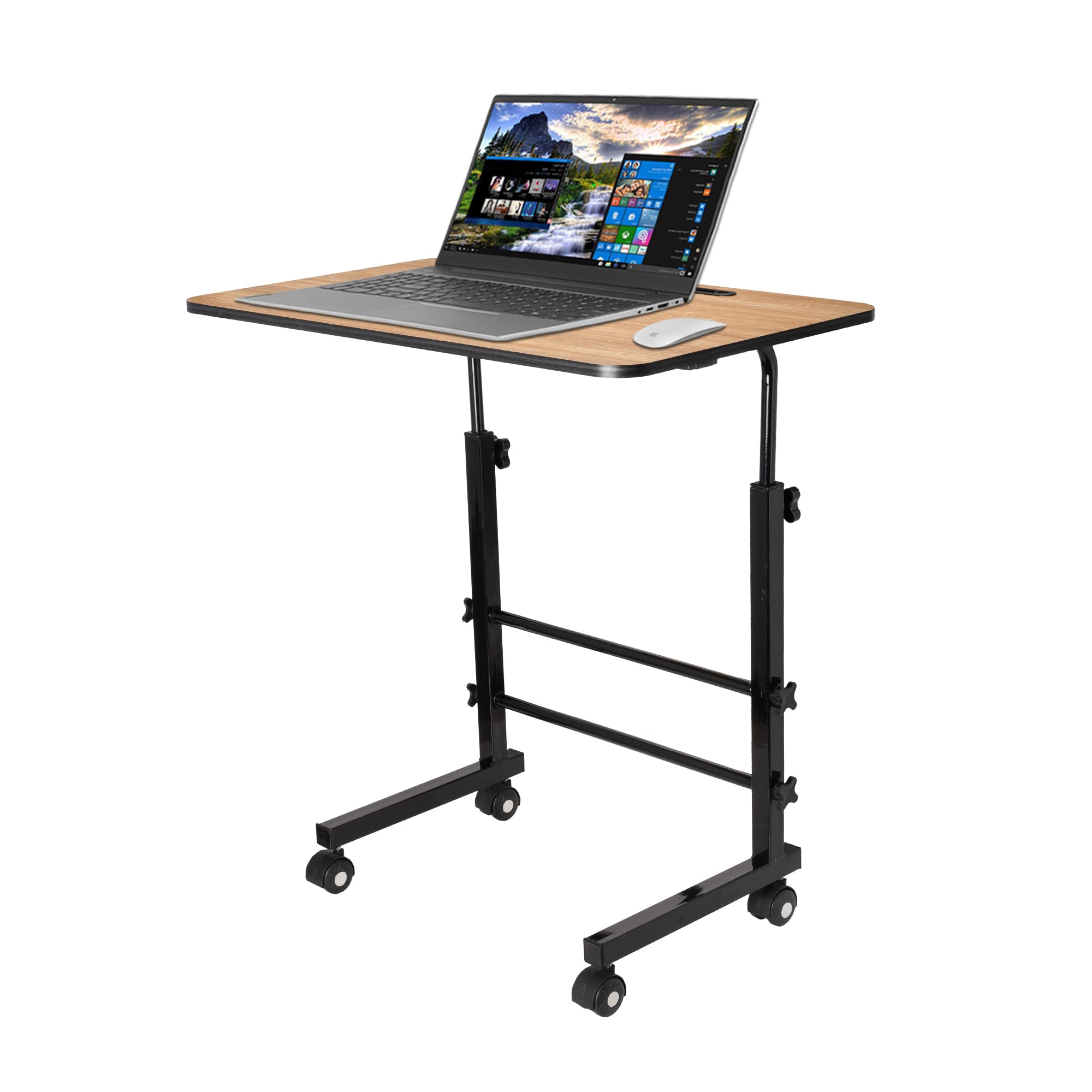 Nasula Multi-Purpose Laptop Table| Study Table| Bed Table| Adjustable Height, Portable, with Docking for Tablet| Perfect Desk| Ideal for Work from Home| Kids| DIY Table (Wood)