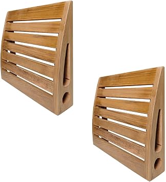 Hcduvso Sauna Headrest, Red Cedar Wood Ergonomic Neck Support Sauna Pillow, Sauna Accessories Set of 2