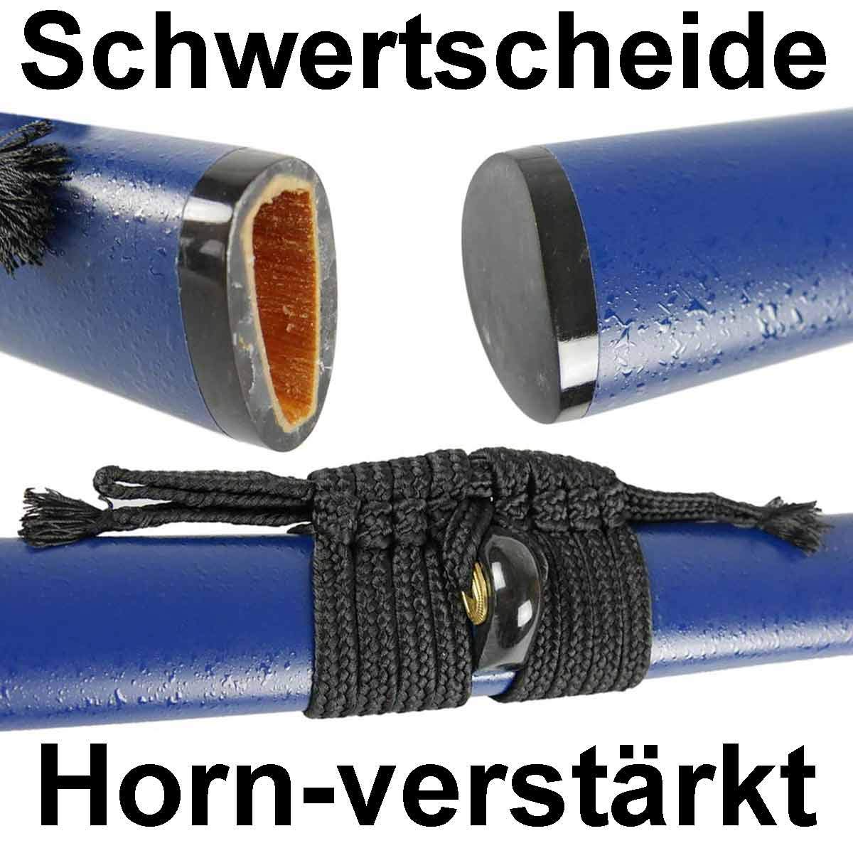 Katana Aoi Domoe Samuraischwert Metall Klinge Federstahl sehr scharf!