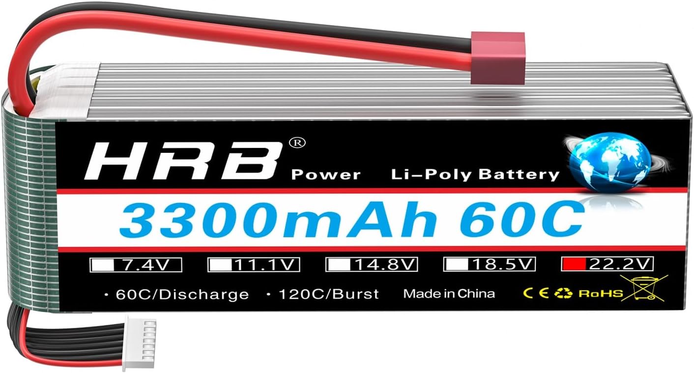 Batteria Hosim 2000 MAh 11.1V Per Barca RC 2104 – Accessorio Ad Alta Capacità, Protezione Termica - 2