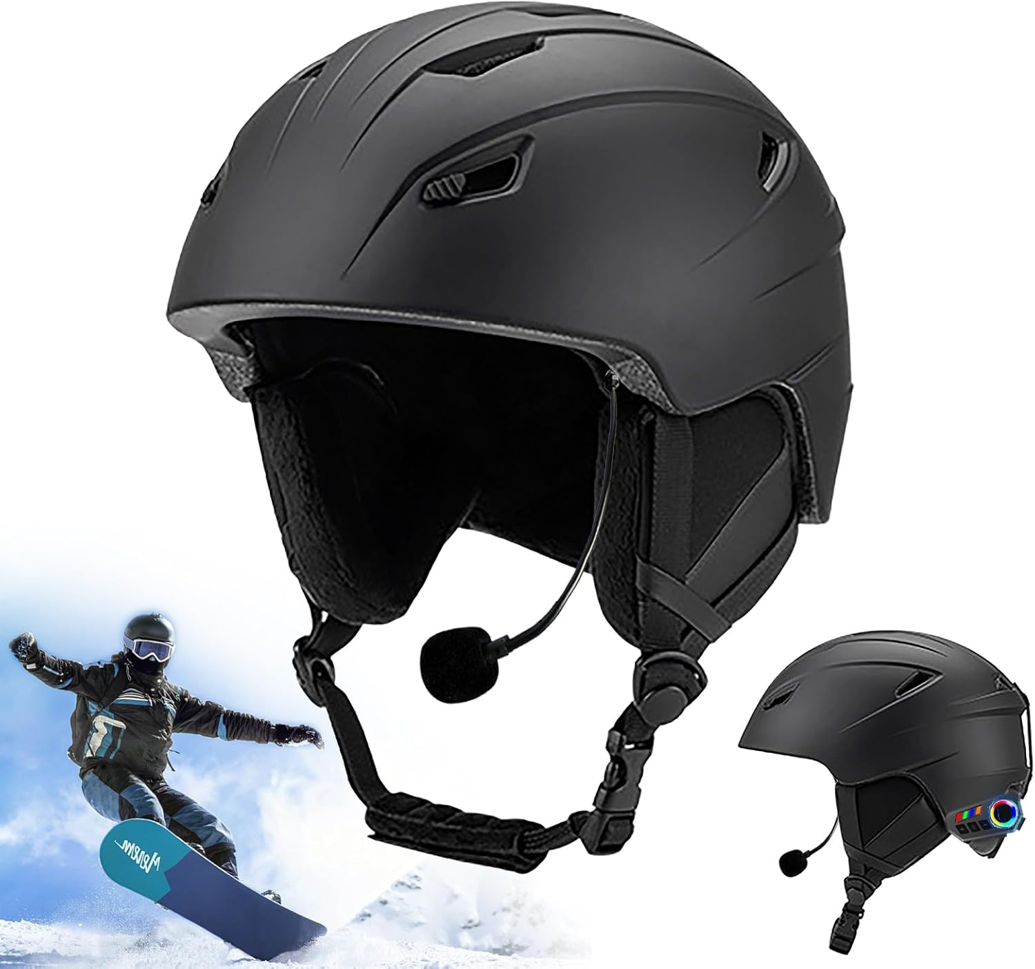 Ski Helmet, Winter Snowboard Helmet with Anti-Fog Visor & UV Protection, Adjustable Ventilation, Lightweight EPS/PC Shell Men&Women Freestyle Ski Helmet
