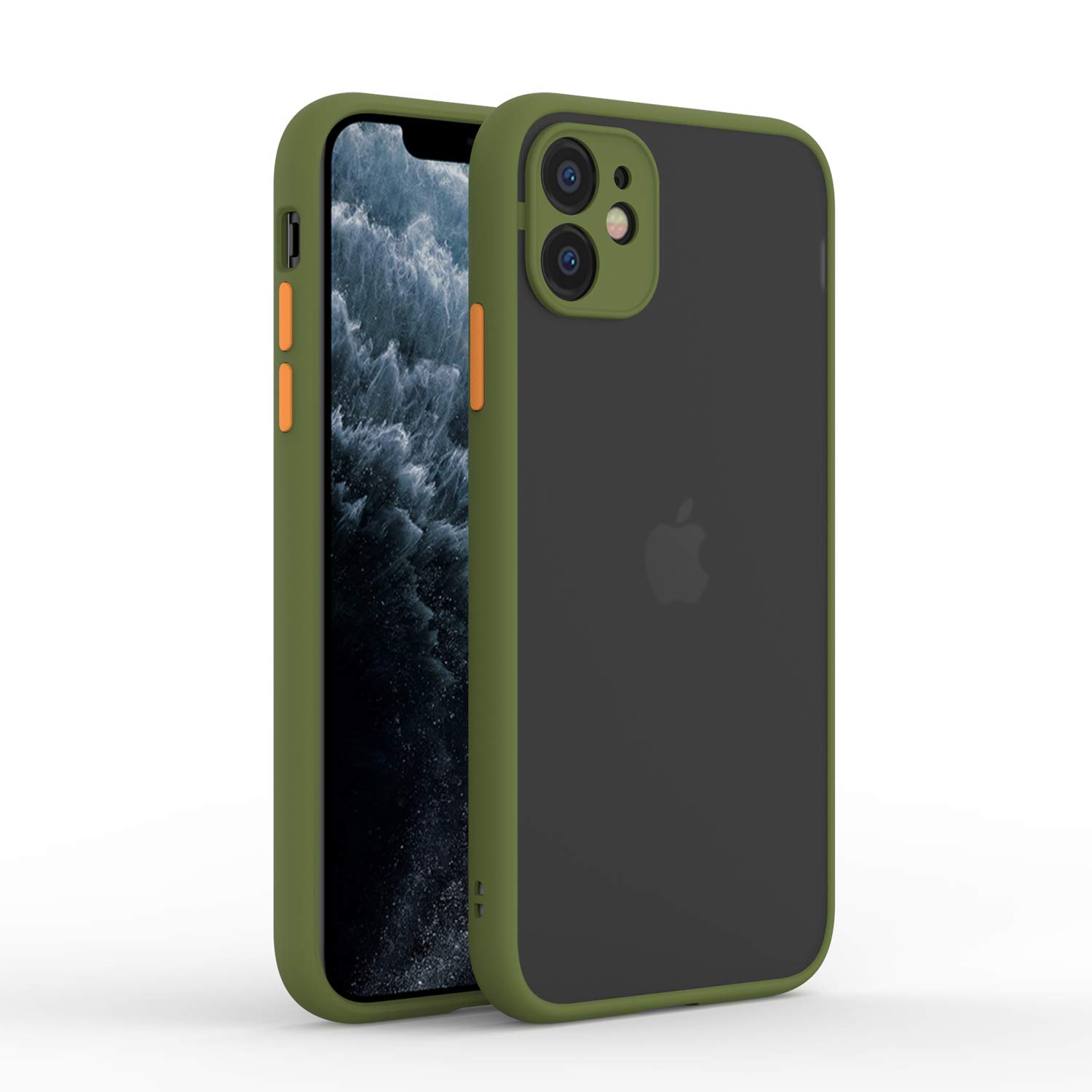 ae mobile accessories back cover for iphone 11 smoke translucent shock