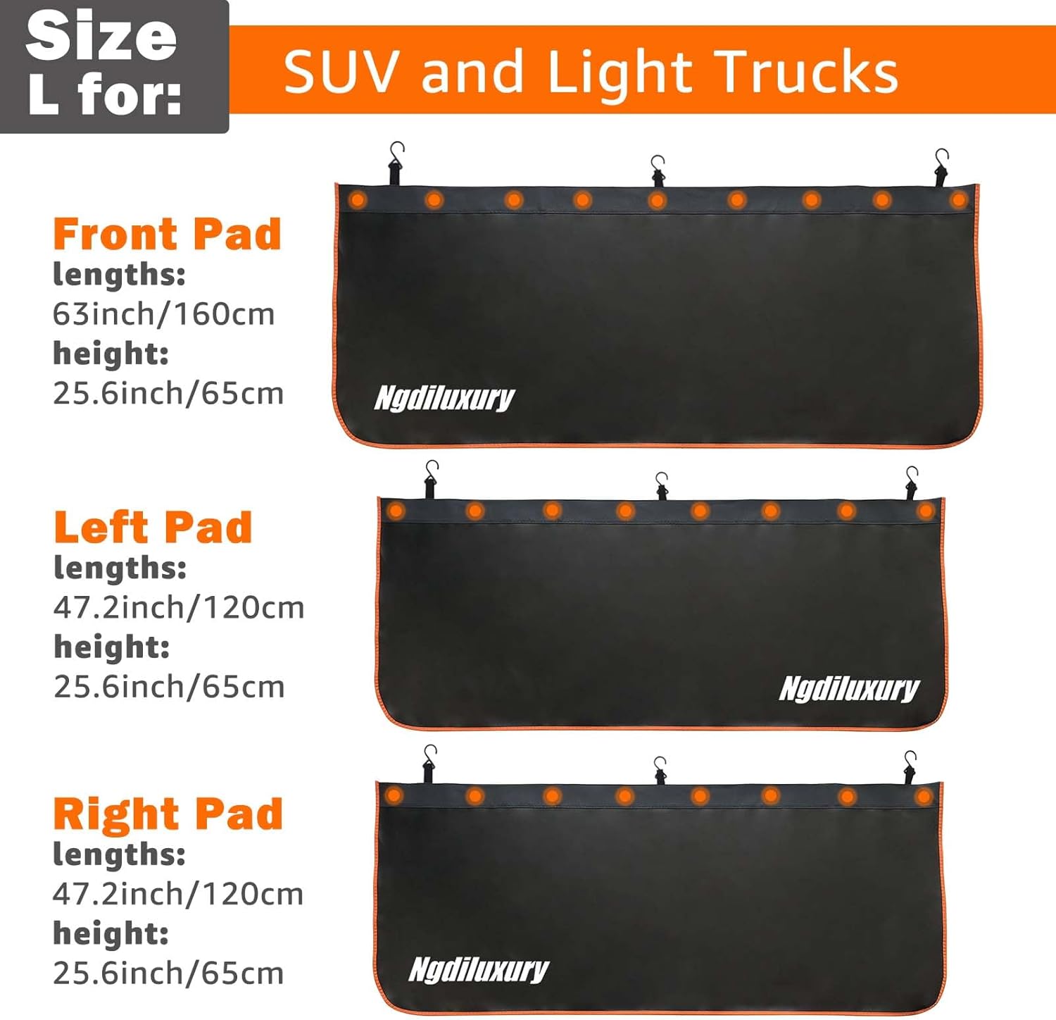 Thicker Fender Covers for Mechanics,3Pcs Microfiber Leather Car Fender with 25 Stronger Magnets & Hooks Automotive Fender Protector Mats Pads for Sedans Trucks SUVs Station Wagon - Size L